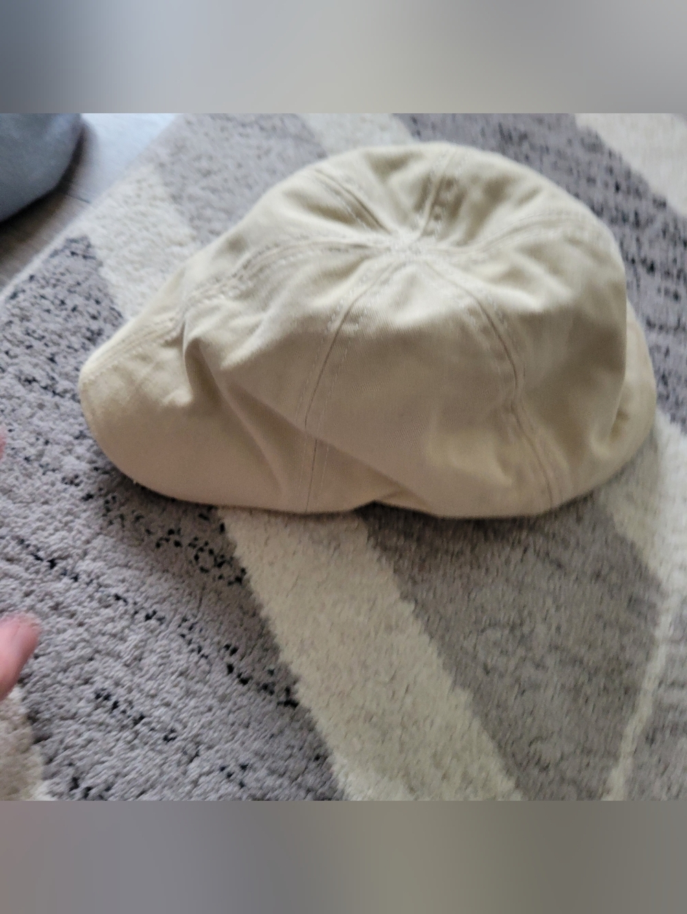 Levi's Beige Cap with Navy Patterned Lining